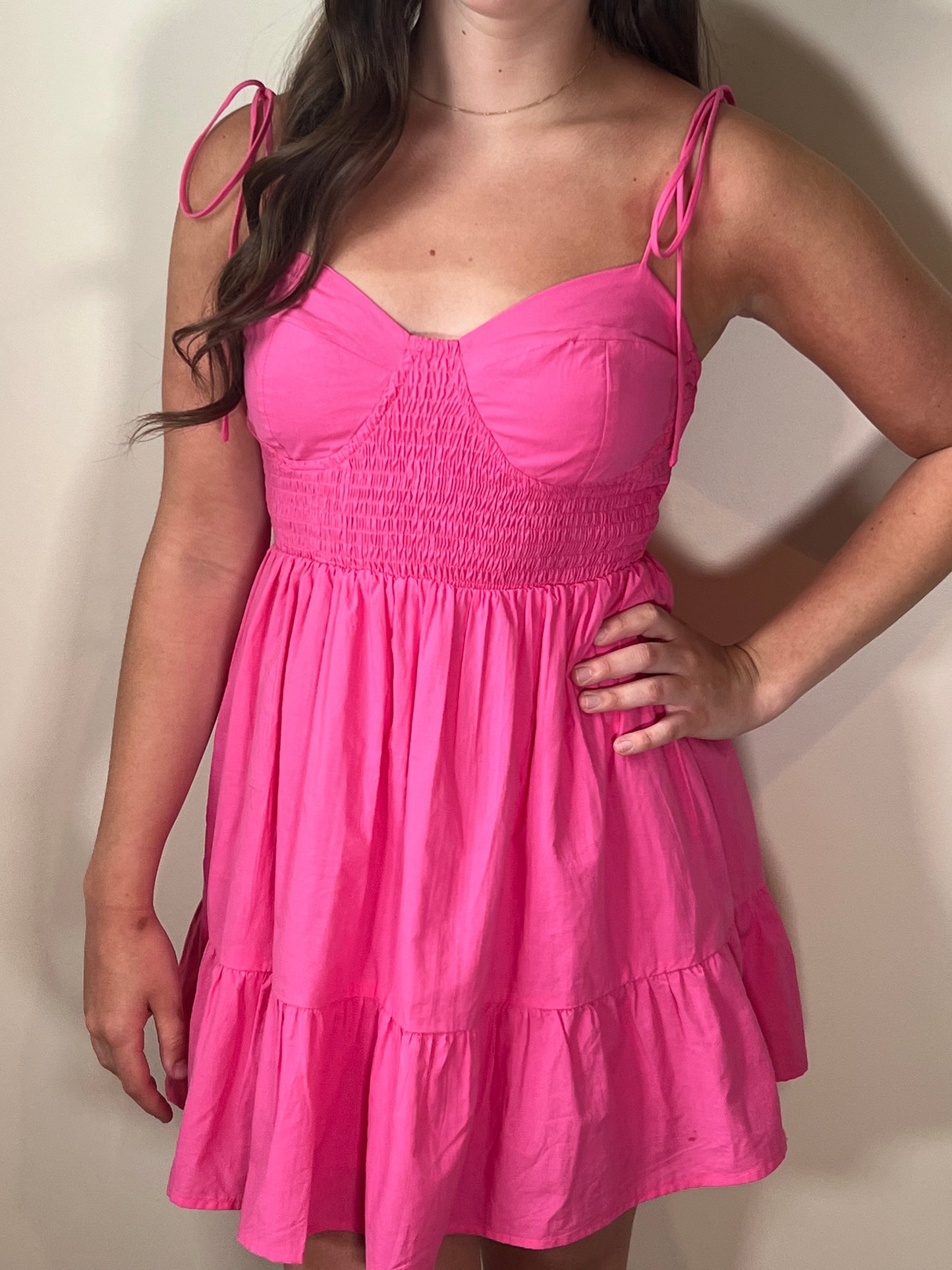 Aurora Pink Mini Dress