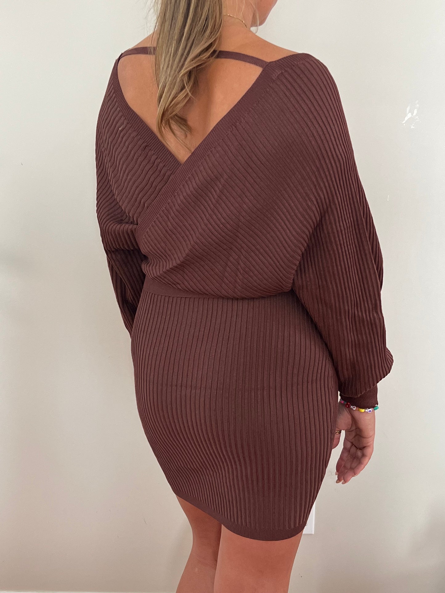 Eleanor Brown Mini Dress